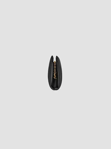 Saint Laurent Women's Satin Evening Soft Clutch - Black | Thumbnail 3 Saint Laurent Women's Satin Evening Soft Clutch - Black | Thumbnail 3