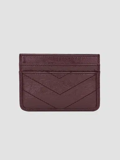 Saint Laurent Women's Niki Card Case in Vintage Leather | Thumbnail 2 Saint Laurent Women's Niki Card Case in Vintage Leather | Thumbnail 2