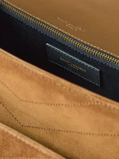 Saint Laurent Women's Niki Shoulder Bag in Suede - Caramel Cognac | Thumbnail 6 Saint Laurent Women's Niki Shoulder Bag in Suede - Caramel Cognac | Thumbnail 6