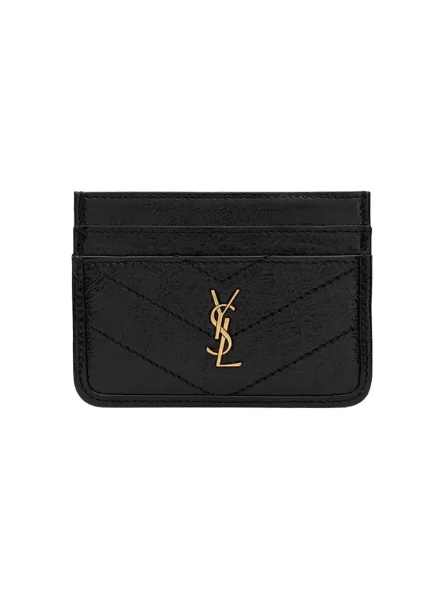 Women's Niki Card Case in Vintage Leather - Black Women's Niki Card Case in Vintage Leather - Black