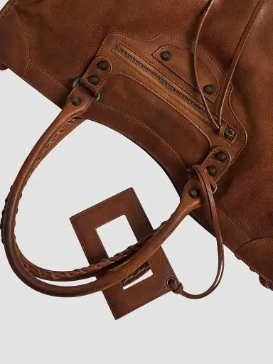 Balenciaga Men's Le City Tote Bag - Caramel | Thumbnail 6 Balenciaga Men's Le City Tote Bag - Caramel | Thumbnail 6