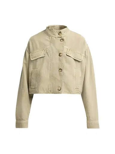 Ba&sh Women's Rallo Cotton Crop Jacket | Thumbnail 1 Ba&sh Women's Rallo Cotton Crop Jacket | Thumbnail 1