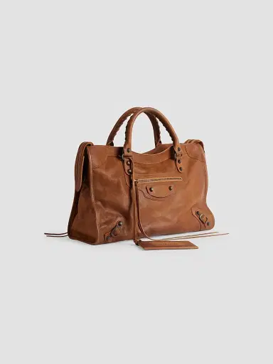Balenciaga Women's Le City Tote Bag - Caramel | Thumbnail 2 Balenciaga Women's Le City Tote Bag - Caramel | Thumbnail 2