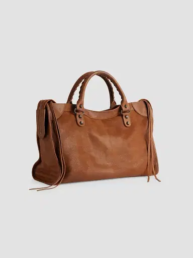 Balenciaga Women's Le City Tote Bag - Caramel | Thumbnail 4 Balenciaga Women's Le City Tote Bag - Caramel | Thumbnail 4