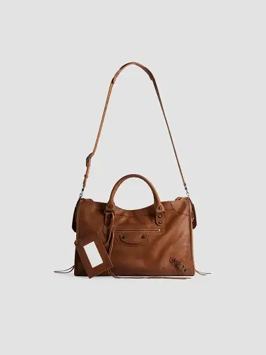 Balenciaga Women's Le City Tote Bag - Caramel | Thumbnail 5 Balenciaga Women's Le City Tote Bag - Caramel | Thumbnail 5