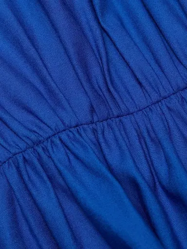 Saloni Women's Neesha Stretch-Cotton Self-Tie Maxi Dress - Colbalt Blue - Size 12 | Thumbnail 7 Saloni Women's Neesha Stretch-Cotton Self-Tie Maxi Dress - Colbalt Blue - Size 12 | Thumbnail 7