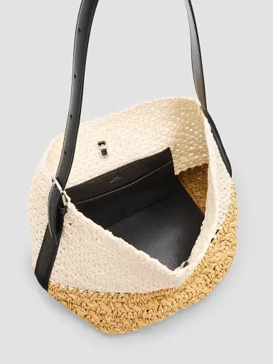 TOTEME Women's Medium Belted Paper Tote Bag | Thumbnail 4 TOTEME Women's Medium Belted Paper Tote Bag | Thumbnail 4
