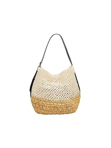 TOTEME Women's Medium Belted Paper Tote Bag | Thumbnail 1 TOTEME Women's Medium Belted Paper Tote Bag | Thumbnail 1