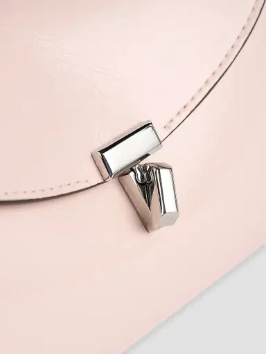 TOTEME Women's Mini T-Lock Naplack Leather Clutch | Thumbnail 4 TOTEME Women's Mini T-Lock Naplack Leather Clutch | Thumbnail 4