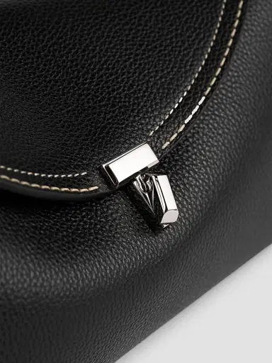 TOTEME Women's T-Lock Grain Leather Shoulder Bag | Thumbnail 5 TOTEME Women's T-Lock Grain Leather Shoulder Bag | Thumbnail 5