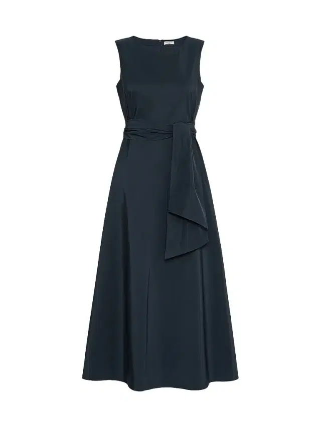 Women's Flared Taffeta Dress - Navy Women's Flared Taffeta Dress - Navy