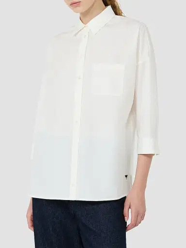Weekend Max Mara Women's Boxy Cotton Poplin Shirt - White | Thumbnail 2 Weekend Max Mara Women's Boxy Cotton Poplin Shirt - White | Thumbnail 2