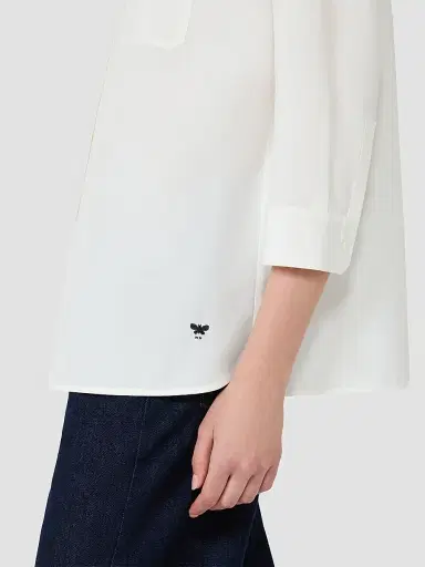 Weekend Max Mara Women's Boxy Cotton Poplin Shirt - White | Thumbnail 5 Weekend Max Mara Women's Boxy Cotton Poplin Shirt - White | Thumbnail 5
