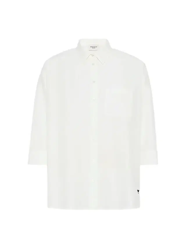Women's Boxy Cotton Poplin Shirt - White Women's Boxy Cotton Poplin Shirt - White