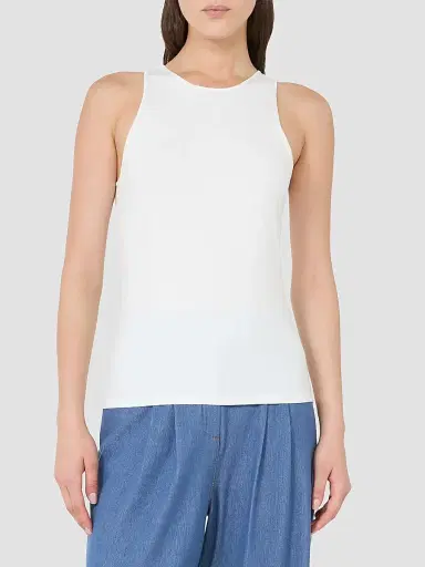 MM Max Mara Women's Viscose Yarn Sweater - White | Thumbnail 5 MM Max Mara Women's Viscose Yarn Sweater - White | Thumbnail 5
