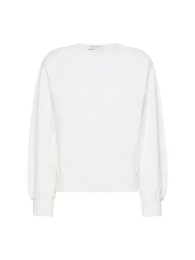 MM Max Mara Women's Viscose Yarn Sweater - White | Thumbnail 1 MM Max Mara Women's Viscose Yarn Sweater - White | Thumbnail 1