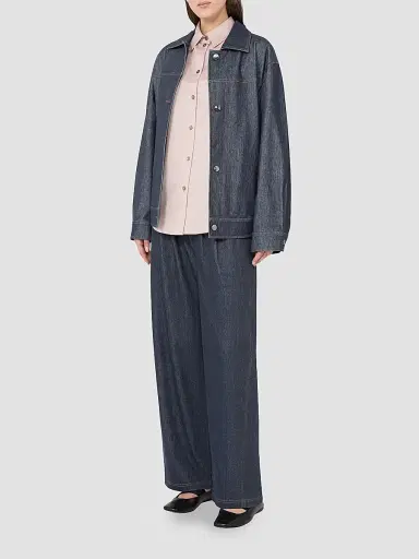 MM Max Mara Women's Cotton Satin Shirt - Mauve - Size 16 | Thumbnail 4 MM Max Mara Women's Cotton Satin Shirt - Mauve - Size 16 | Thumbnail 4
