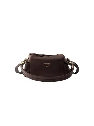 Prada Women's Explore Nappa Leather Shoulder Bag - Brown | Thumbnail 1 Prada Women's Explore Nappa Leather Shoulder Bag - Brown | Thumbnail 1