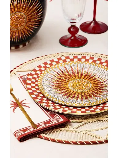 La DoubleJ Dessert Plate Set of 2 - Multi Sunrays | Thumbnail 3 La DoubleJ Dessert Plate Set of 2 - Multi Sunrays | Thumbnail 3