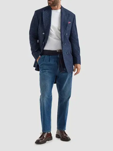 Brunello Cucinelli Men's Cotton Jersey Long Sleeve Crewneck T-Shirt | Thumbnail 6 Brunello Cucinelli Men's Cotton Jersey Long Sleeve Crewneck T-Shirt | Thumbnail 6