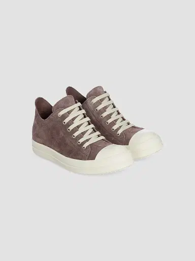 Rick Owens Men's Suede Low-Top Sneakers | Thumbnail 2 Rick Owens Men's Suede Low-Top Sneakers | Thumbnail 2