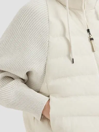 Brunello Cucinelli Women's Water-Resistant Matte Nylon Hooded Down Jacket | Thumbnail 5 Brunello Cucinelli Women's Water-Resistant Matte Nylon Hooded Down Jacket | Thumbnail 5