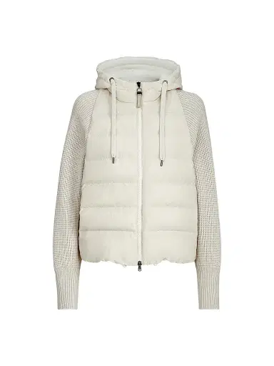 Brunello Cucinelli Women's Water-Resistant Matte Nylon Hooded Down Jacket | Thumbnail 1 Brunello Cucinelli Women's Water-Resistant Matte Nylon Hooded Down Jacket | Thumbnail 1