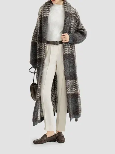 Brunello Cucinelli Women's Silk and Acetate Crêpe Cady Tailored Jogger Trousers | Thumbnail 6 Brunello Cucinelli Women's Silk and Acetate Crêpe Cady Tailored Jogger Trousers | Thumbnail 6