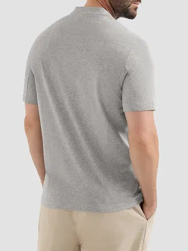 Brunello Cucinelli Men's Cotton Jersey V-Neck T-Shirt | Thumbnail 3 Brunello Cucinelli Men's Cotton Jersey V-Neck T-Shirt | Thumbnail 3