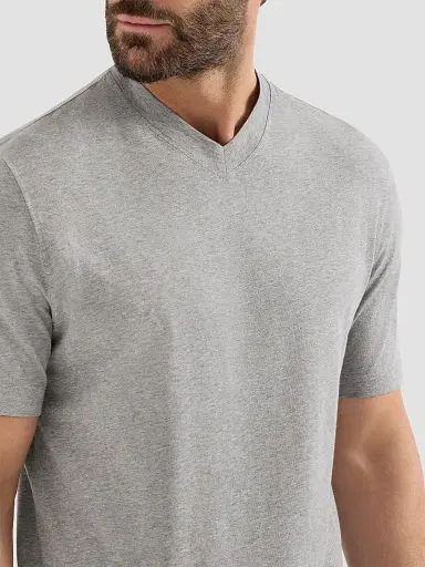 Brunello Cucinelli Men's Cotton Jersey V-Neck T-Shirt | Thumbnail 5 Brunello Cucinelli Men's Cotton Jersey V-Neck T-Shirt | Thumbnail 5