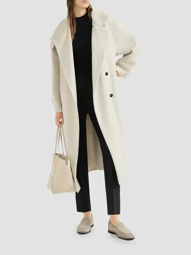 Brunello Cucinelli Women's Silk and Acetate Crêpe Cady Tailored Jogger Trousers | Thumbnail 6 Brunello Cucinelli Women's Silk and Acetate Crêpe Cady Tailored Jogger Trousers | Thumbnail 6