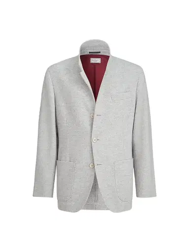 Brunello Cucinelli Men's Lightweight Water-Resistant Cashmere Outerwear Blazer | Thumbnail 1 Brunello Cucinelli Men's Lightweight Water-Resistant Cashmere Outerwear Blazer | Thumbnail 1
