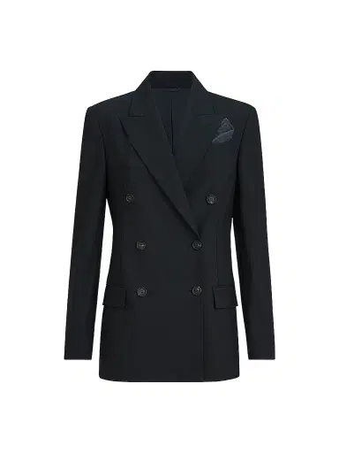 Brunello Cucinelli Women's Tropical Luxury Wool Blazer | Thumbnail 1 Brunello Cucinelli Women's Tropical Luxury Wool Blazer | Thumbnail 1