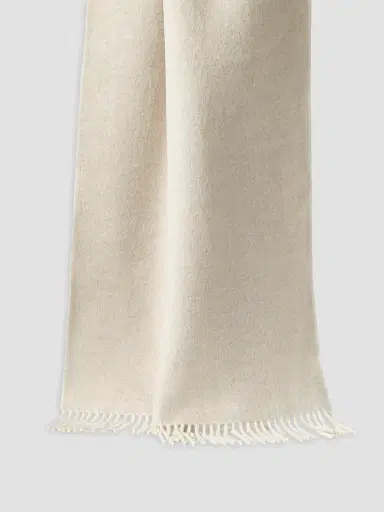 Brunello Cucinelli Men's Wool and Cashmere Knit Scarf - Panama | Thumbnail 2 Brunello Cucinelli Men's Wool and Cashmere Knit Scarf - Panama | Thumbnail 2