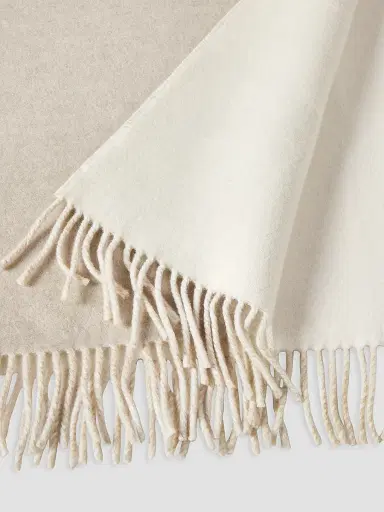 Brunello Cucinelli Men's Wool and Cashmere Knit Scarf - Panama | Thumbnail 3 Brunello Cucinelli Men's Wool and Cashmere Knit Scarf - Panama | Thumbnail 3