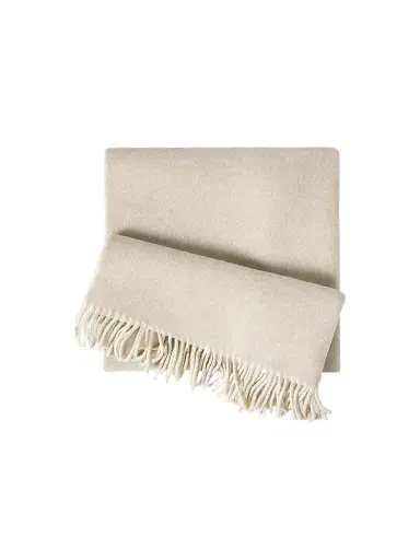 Brunello Cucinelli Men's Wool and Cashmere Knit Scarf - Panama | Thumbnail 1 Brunello Cucinelli Men's Wool and Cashmere Knit Scarf - Panama | Thumbnail 1