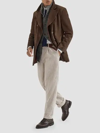Brunello Cucinelli Men's Cashmere and Silk Cardigan - Military | Thumbnail 6 Brunello Cucinelli Men's Cashmere and Silk Cardigan - Military | Thumbnail 6