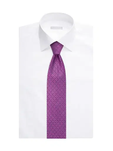 Stefano Ricci Men's Handmade Luxury Silk Tie - Purple | Thumbnail 2 Stefano Ricci Men's Handmade Luxury Silk Tie - Purple | Thumbnail 2