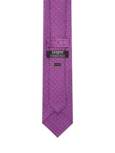 Stefano Ricci Men's Handmade Luxury Silk Tie - Purple | Thumbnail 3 Stefano Ricci Men's Handmade Luxury Silk Tie - Purple | Thumbnail 3