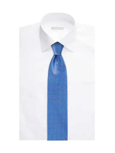 Stefano Ricci Men's Luxury Handmade Silk Tie - Blue | Thumbnail 2 Stefano Ricci Men's Luxury Handmade Silk Tie - Blue | Thumbnail 2