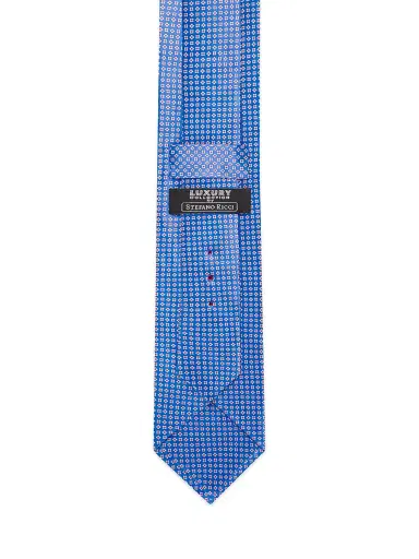 Stefano Ricci Men's Luxury Handmade Silk Tie - Blue | Thumbnail 3 Stefano Ricci Men's Luxury Handmade Silk Tie - Blue | Thumbnail 3