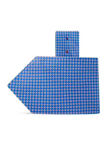 Stefano Ricci Men's Luxury Handmade Silk Tie - Blue | Thumbnail 1 Stefano Ricci Men's Luxury Handmade Silk Tie - Blue | Thumbnail 1