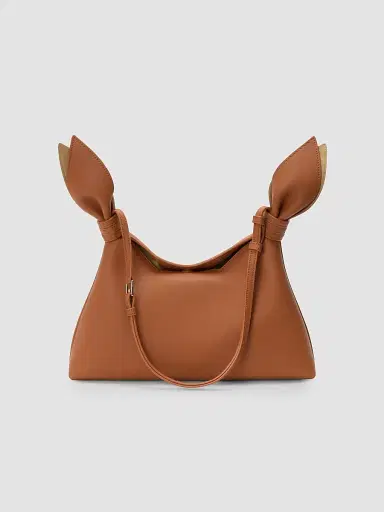 LOEWE Women's Scarf Leather Shoulder Bag - Squirrel | Thumbnail 4 LOEWE Women's Scarf Leather Shoulder Bag - Squirrel | Thumbnail 4