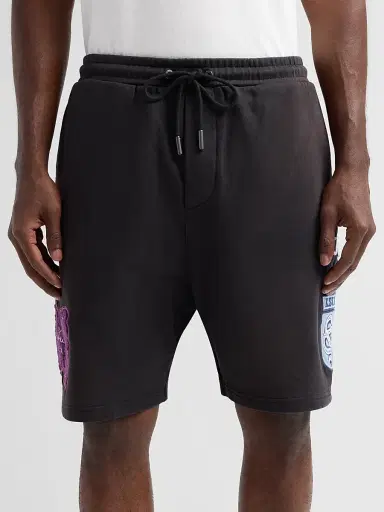 Ksubi Men's Genesis Trak Cotton Shorts - Charcoal - Size XXL | Thumbnail 5 Ksubi Men's Genesis Trak Cotton Shorts - Charcoal - Size XXL | Thumbnail 5