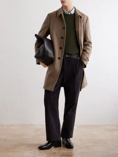 Boglioli Wool-Blend Felt Coat - Men | Thumbnail 2 Boglioli Wool-Blend Felt Coat - Men | Thumbnail 2