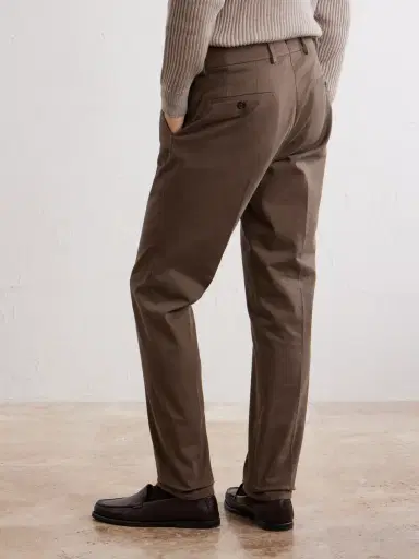 Slowear Straight-Leg Stretch-Cotton Gabardine Trousers - Men | Thumbnail 4 Slowear Straight-Leg Stretch-Cotton Gabardine Trousers - Men | Thumbnail 4