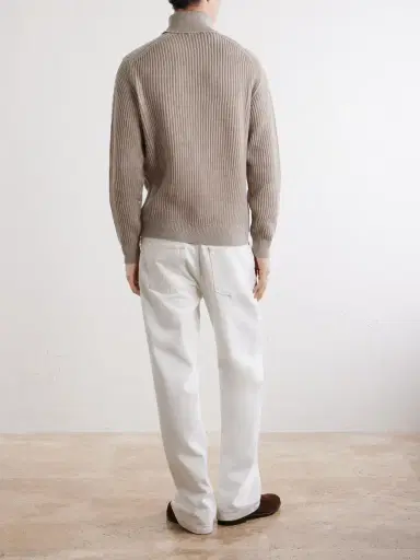 Slowear Ribbed Virgin Wool Rollneck Sweater - Men | Thumbnail 4 Slowear Ribbed Virgin Wool Rollneck Sweater - Men | Thumbnail 4