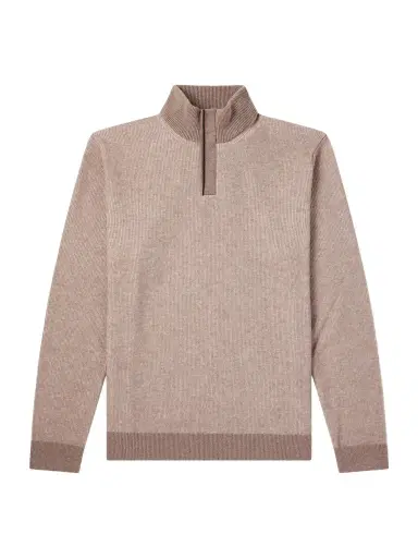 Slowear Virgin Wool Half-Zip Sweater - Men | Thumbnail 1 Slowear Virgin Wool Half-Zip Sweater - Men | Thumbnail 1