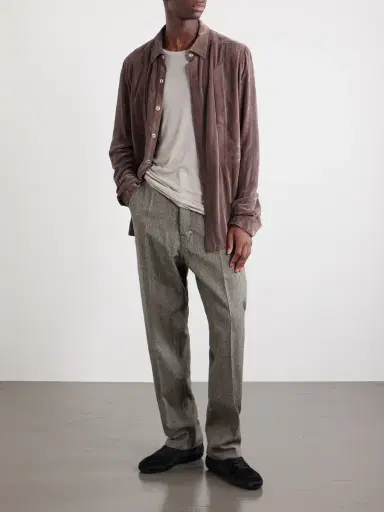 Rick Owens Fogpocket Velour Jacket - Men | Thumbnail 2 Rick Owens Fogpocket Velour Jacket - Men | Thumbnail 2