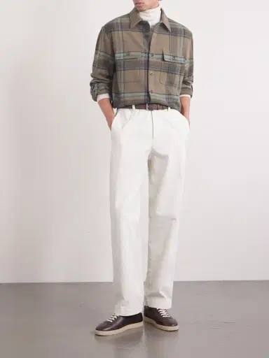 Ralph Lauren Purple Label Checked Wool and Cashmere-Blend Flannel Overshirt - Men | Thumbnail 2 Ralph Lauren Purple Label Checked Wool and Cashmere-Blend Flannel Overshirt - Men | Thumbnail 2